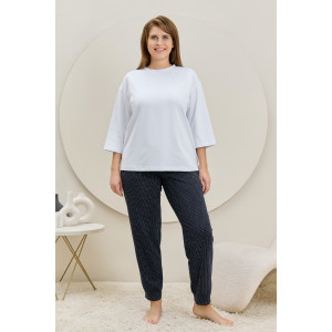 Брюки женские "Люра" кулирка (р-ры: 48-58) темно-синий