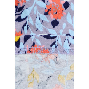 Халат женский "Рейна" кулирка (р-ры: 48-58) серо-голубой