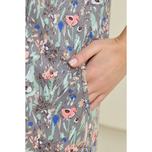 Халат женский "Рейна" кулирка (р-ры: 48-58) серый