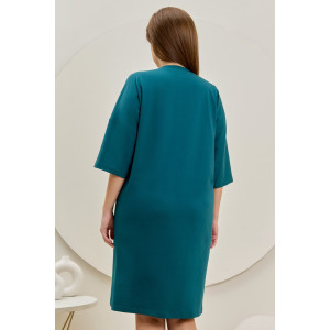 Туника женская "Прима" кулирка с лайкрой (р-ры: 46-60) изумрудный