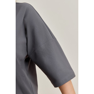 Туника женская "Прима" кулирка с лайкрой (р-ры: 46-60) антрацит