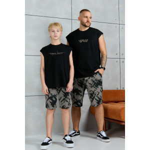 Костюм двойка детский "Этюд-2" кулирка (р-ры: 140-170) черный