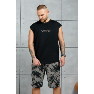 Костюм двойка мужской "Этюд-4" кулирка (р-ры: 48-58) черный Костюм двойка мужской "Этюд-4" кулирка (р-ры: 48-58) черный