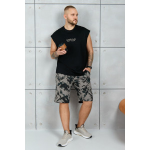 Костюм двойка мужской "Этюд-4" кулирка (р-ры: 48-58) черный Костюм двойка мужской "Этюд-4" кулирка (р-ры: 48-58) черный