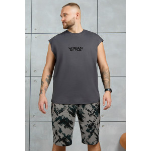 Костюм двойка мужской "Этюд-4" кулирка (р-ры: 48-58) графитовый Костюм двойка мужской "Этюд-4" кулирка (р-ры: 48-58) графитовый