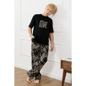 Костюм двойка детский "Этюд-1" кулирка (р-ры: 140-170) черный