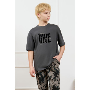 Костюм двойка детский "Этюд-1" кулирка (р-ры: 140-170) графитовый Костюм двойка детский "Этюд-1" кулирка (р-ры: 140-170) графитовый