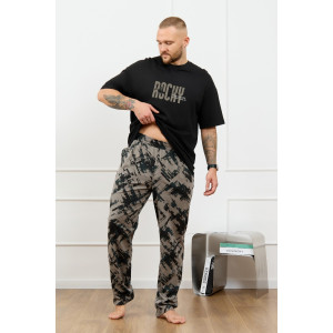 Костюм двойка мужской "Этюд-3" кулирка (р-ры: 48-58) черный Костюм двойка мужской "Этюд-3" кулирка (р-ры: 48-58) черный