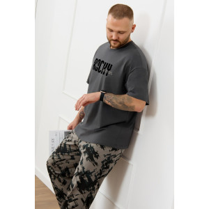 Костюм двойка мужской "Этюд-3" кулирка (р-ры: 48-58) графитовый