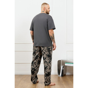 Костюм двойка мужской "Этюд-3" кулирка (р-ры: 48-58) графитовый