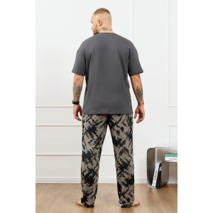 Костюм двойка мужской "Этюд-3" кулирка (р-ры: 48-58) графитовый