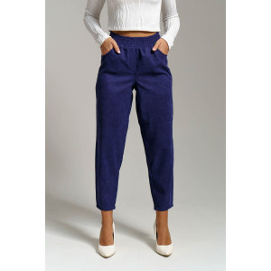 Брюки женские 1440/6 вельвет (р-ры: 44-56) фиолетовый