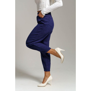 Брюки женские 1440/6 вельвет (р-ры: 44-56) фиолетовый