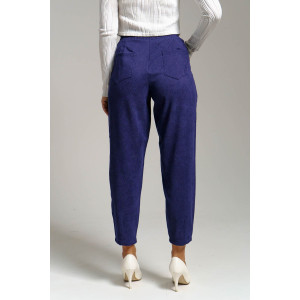 Брюки женские 1440/6 вельвет (р-ры: 44-56) фиолетовый