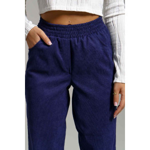 Брюки женские 1440/6 вельвет (р-ры: 44-56) фиолетовый