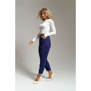 Брюки женские 1440/6 вельвет (р-ры: 44-56) фиолетовый