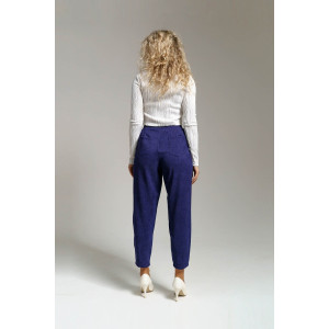 Брюки женские 1440/6 вельвет (р-ры: 44-56) фиолетовый