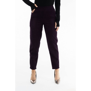 Брюки женские 1440/16 вельвет (р-ры: 44-56) баклажановый-2