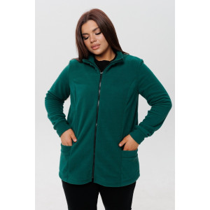 Толстовка женская ТЖ37 флис (р-ры: 50-70) зеленый