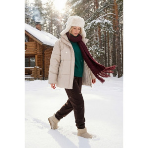 Брюки женские 0673-19 флис (р-ры: 46-58) шоколадный