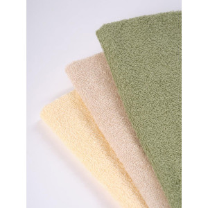 Набор махровых полотенец "Ночь Нежна" оливковый-нежно-бежевый-молочный 3 шт.