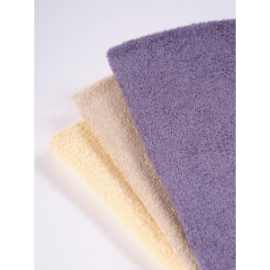 Набор махровых полотенец "Ночь Нежна" голубой гранит-светло-бежевый-молочный