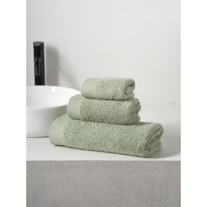 Набор махровых полотенец "Ribbon" светло-оливковый 3 шт. Набор махровых полотенец "Ribbon" светло-оливковый 3 шт.