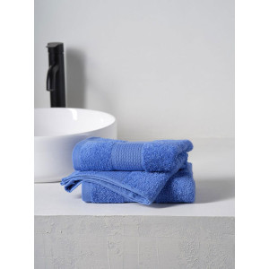 Набор махровых полотенец "Dual" синий 2 шт.