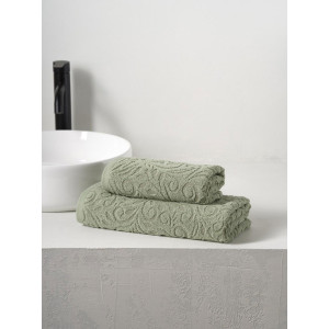 Набор махровых полотенец "Elista" светло-оливковый 2 шт.