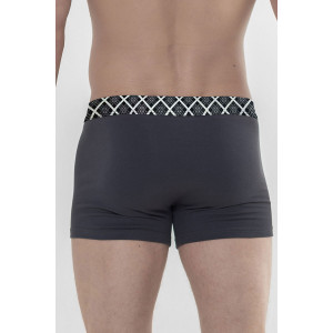 Трусы мужские "БМОр Боксеры" кулирка с лайкрой пенье (последний размер) серый 52