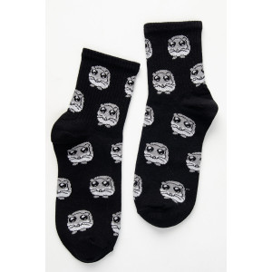 Носки женские "Хомяк" - упаковка 1 пара черный (последний размер) 23-25