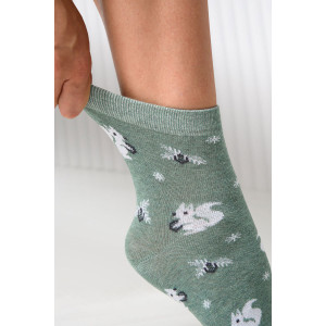 Носки женские "Белка в лесу" - упаковка 1 пара (последний размер) 23-25