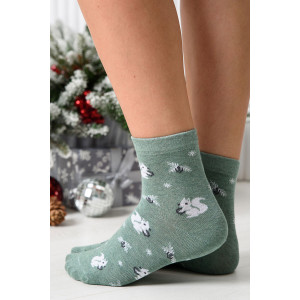Носки женские "Белка в лесу" - упаковка 1 пара (последний размер) 23-25