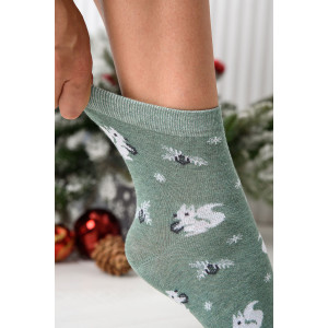 Носки женские "Белка в лесу" - упаковка 1 пара (последний размер) 23-25