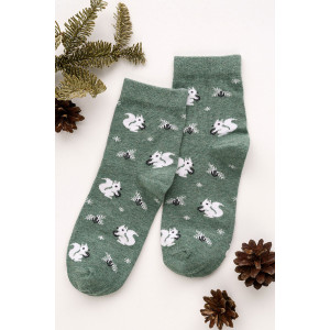 Носки женские "Белка в лесу" - упаковка 1 пара (последний размер) 23-25