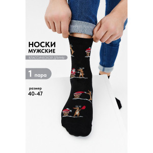Носки мужские "Новогодняя история" - упаковка 1 пара (последний размер) 25-29