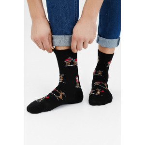 Носки мужские "Новогодняя история" - упаковка 1 пара (последний размер) 25-29