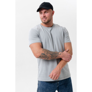 Футболка унисекс №8471 кулирка (последний размер) светло-серый 48