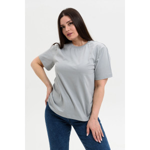 Футболка унисекс №8471 кулирка (последний размер) светло-серый 48