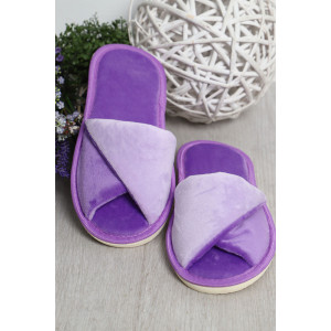 Тапки женские "Emotion Day" велюр "Сиреневые мечты" (последний размер) 36-37 Тапки женские "Emotion Day" велюр "Сиреневые мечты" (последний размер) 36-37