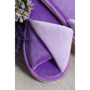 Тапки женские "Emotion Day" велюр "Сиреневые мечты" (последний размер) 36-37 Тапки женские "Emotion Day" велюр "Сиреневые мечты" (последний размер) 36-37
