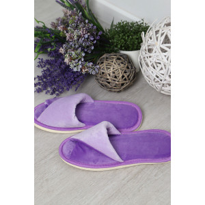 Тапки женские "Emotion Day" велюр "Сиреневые мечты" (последний размер) 36-37 Тапки женские "Emotion Day" велюр "Сиреневые мечты" (последний размер) 36-37