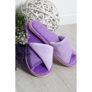 Тапки женские "Emotion Day" велюр "Сиреневые мечты" (последний размер) 36-37 Тапки женские "Emotion Day" велюр "Сиреневые мечты" (последний размер) 36-37