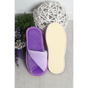 Тапки женские "Emotion Day" велюр "Сиреневые мечты" (последний размер) 36-37 Тапки женские "Emotion Day" велюр "Сиреневые мечты" (последний размер) 36-37