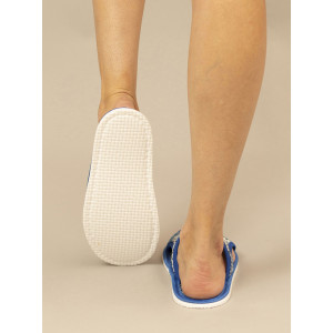 Тапки женские С-6ЖТПО-МР полиэстер (последний размер) косички синий 36-37