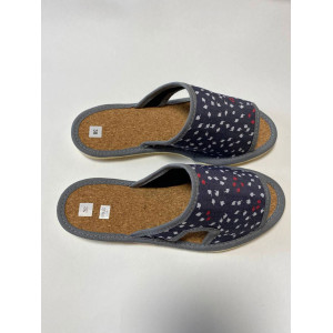 Тапки женские "Lepilov" арт. 116п эко-замша + пробка (последний размер) серый 37