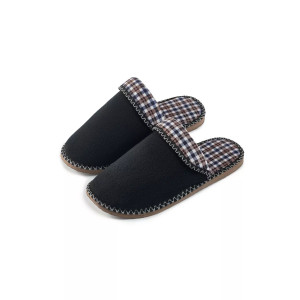 Тапки мужские "Lepilov" арт. 91 флис + текстиль (последний размер) черный 41