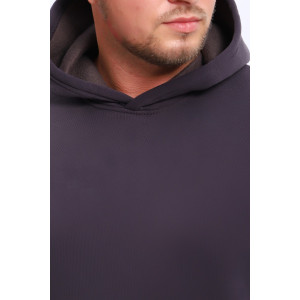 Костюм двойка мужской №80029 футер 3-х нитка с начесом (последний размер) фумэ 58