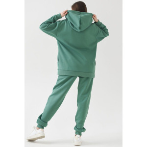 Костюм двойка женский "Азарт" футер с начесом (последний размер) зеленый 48,60