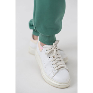 Костюм двойка женский "Азарт" футер с начесом (последний размер) зеленый 48,60